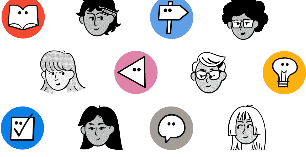 Template editorial illustration