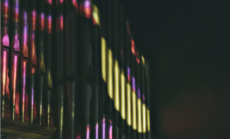 A backdrop from Char's live set. Image from Char Stiles.