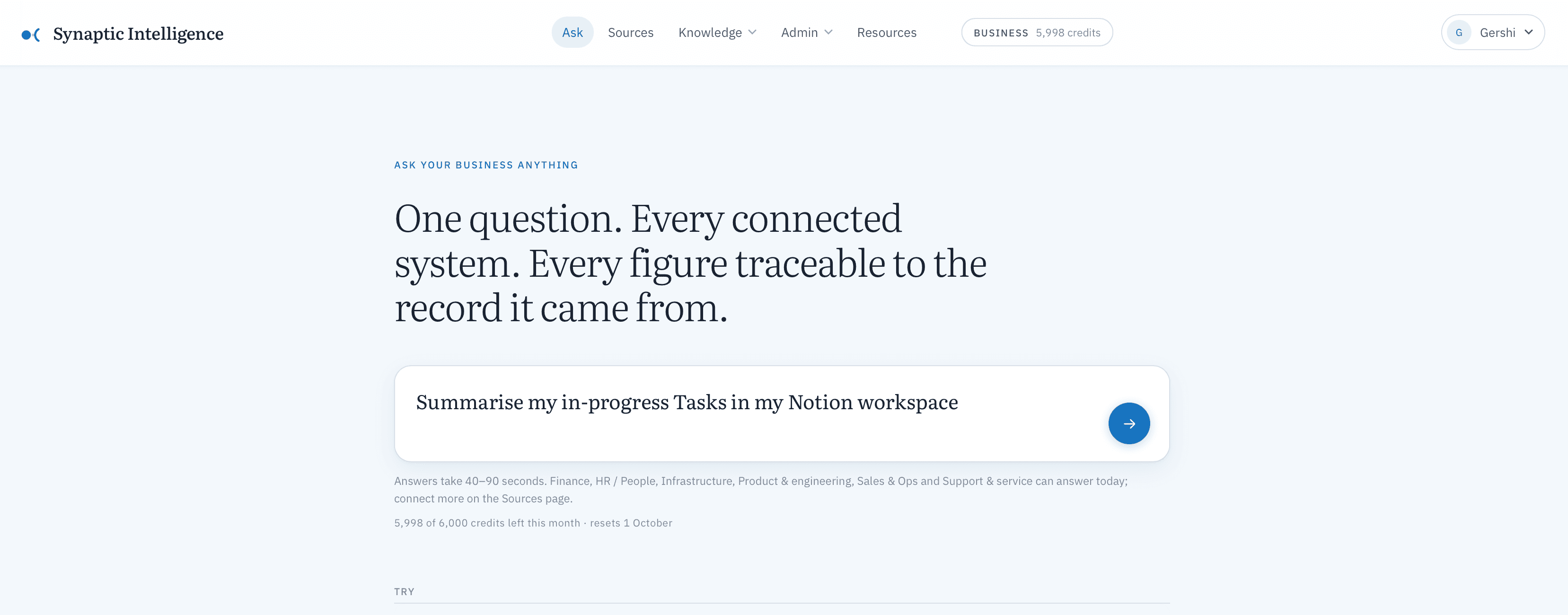 Bring Notion Workspace into Synaptic Intelligence