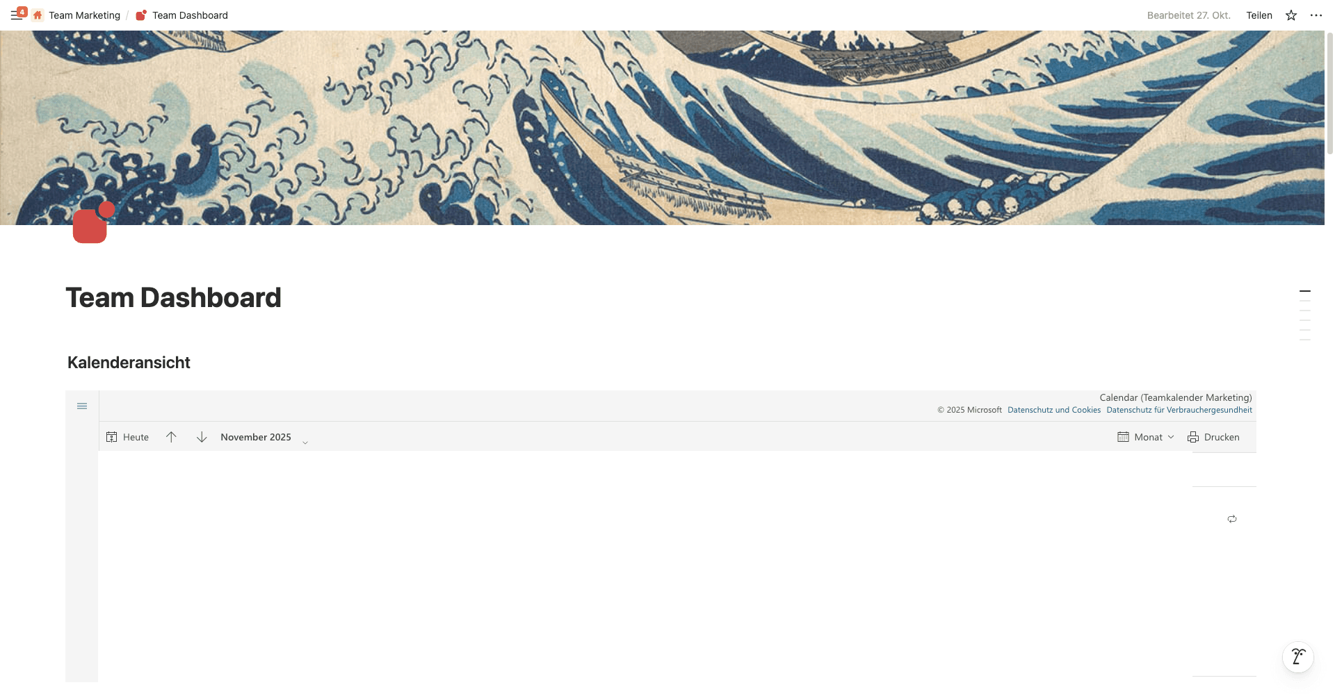 Project Management Workspace for a sustainable women's fashion company