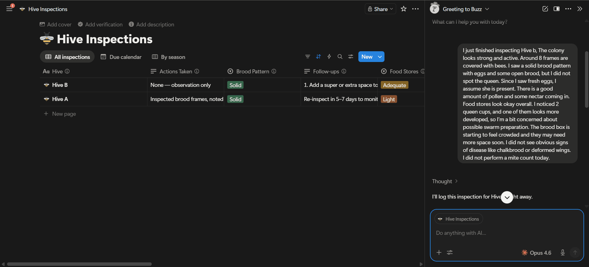 Buzz - Hive Inspection Manager