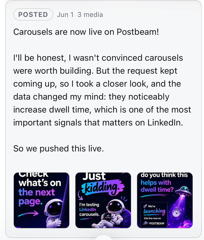 Draft and review social & LinkedIn posts