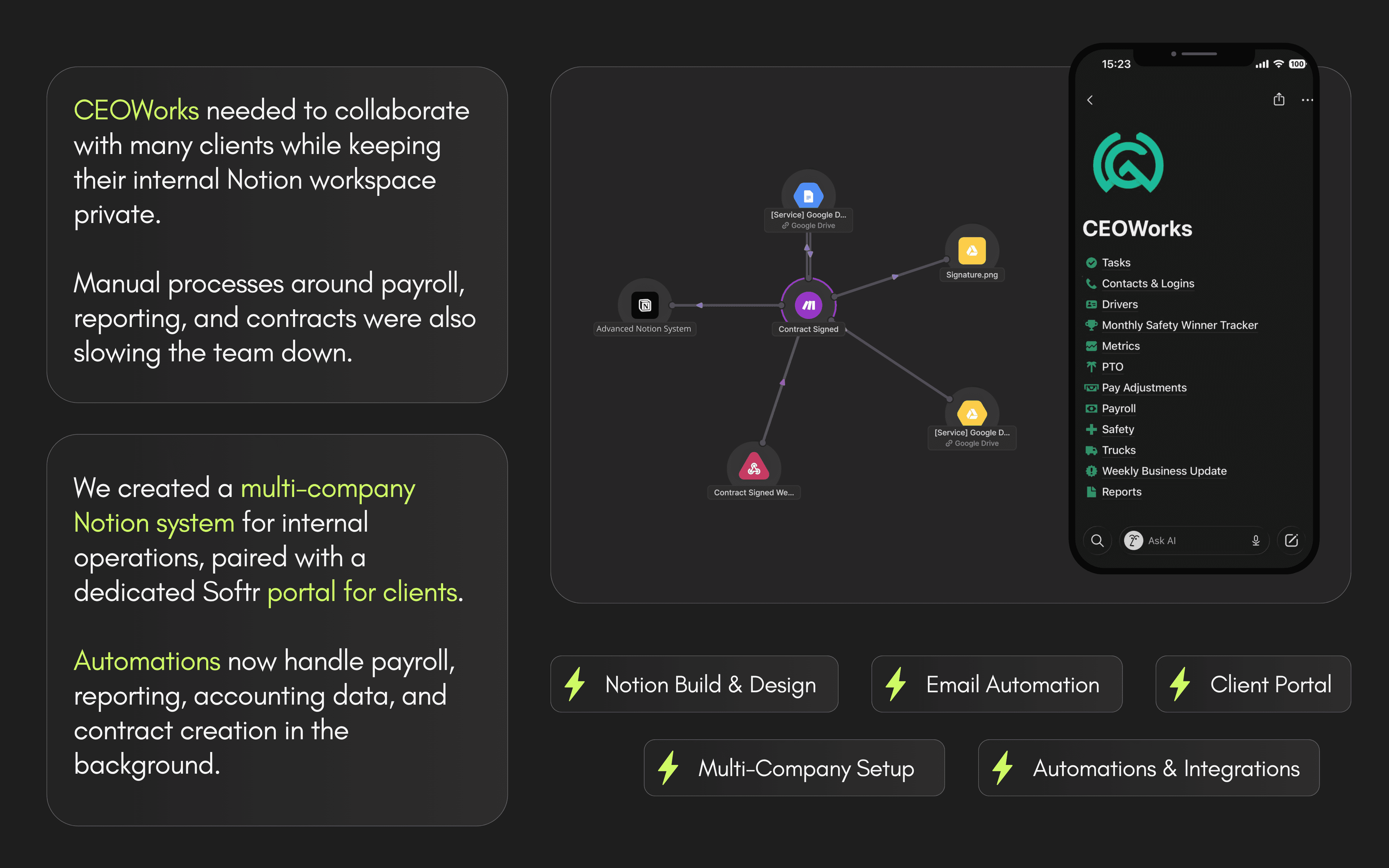 Multi-Company Notion System & Client Portal