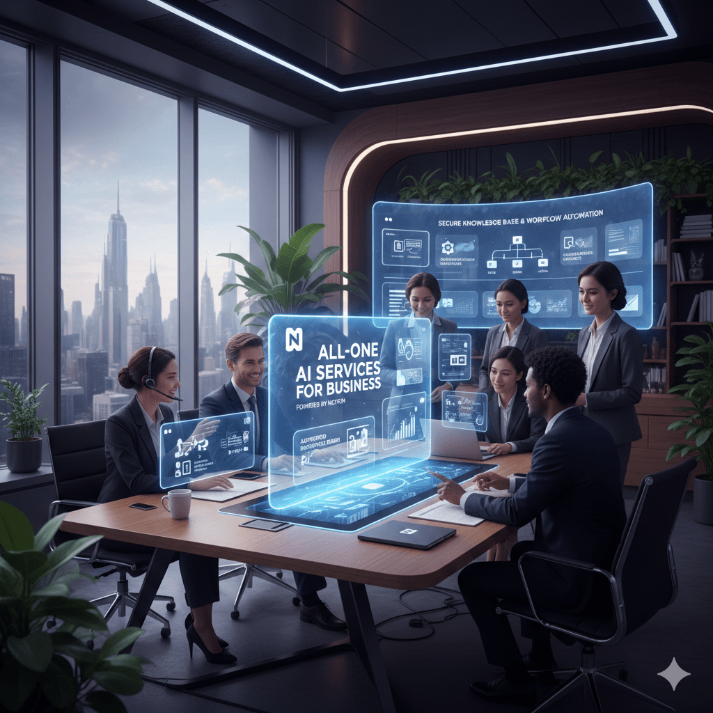 All-in-One AI Services Operations Hub (Notion ERP/CRM/Marketing/Projects/Training)