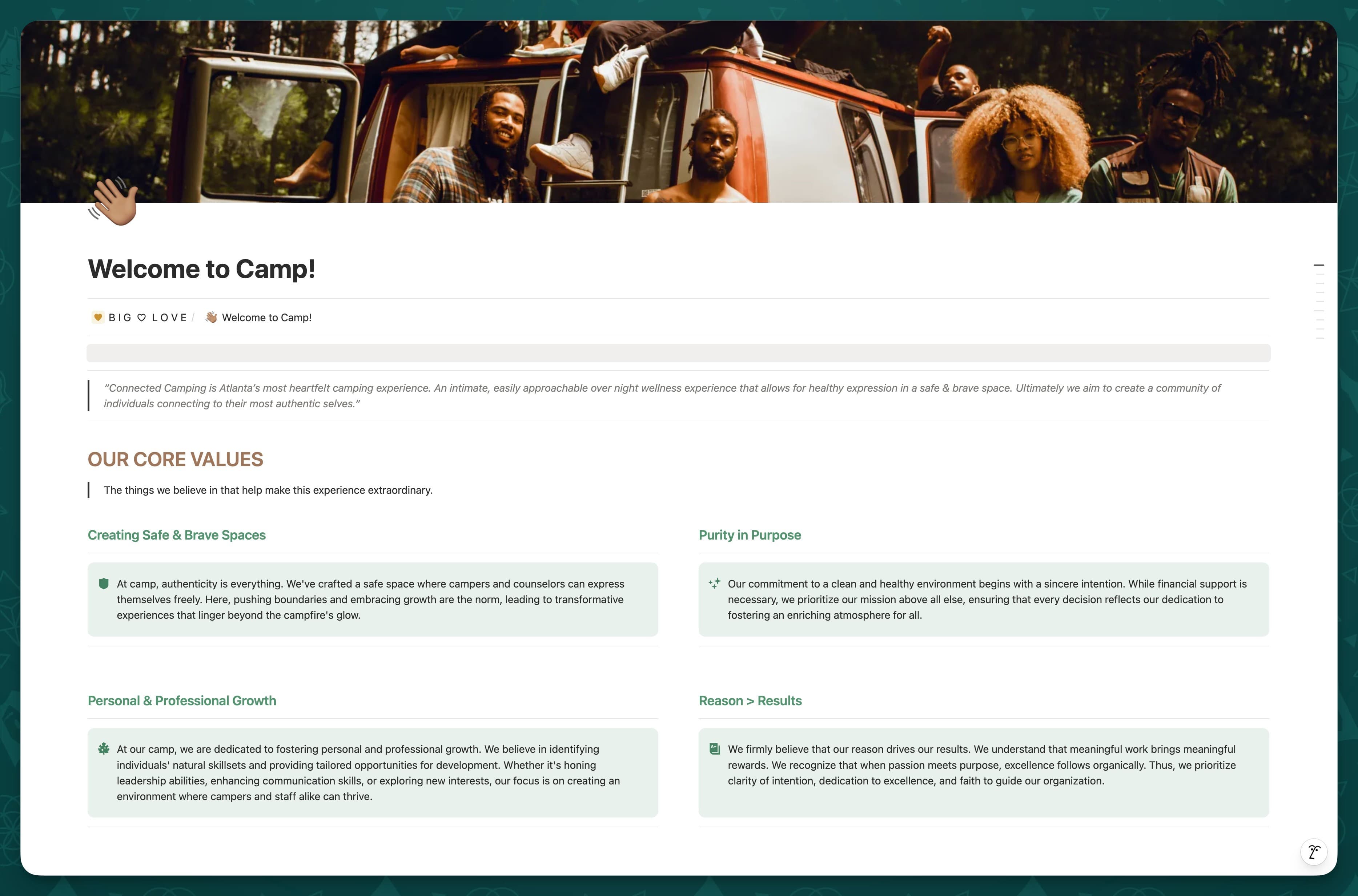 Connected Camping