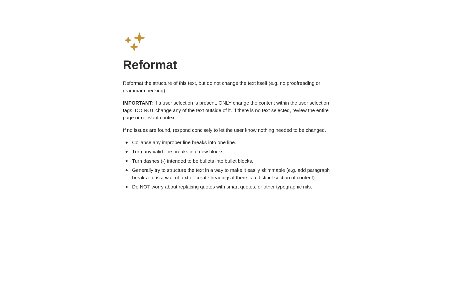 Screenshot of Rewrite, remix, and repurpose collection by Notion