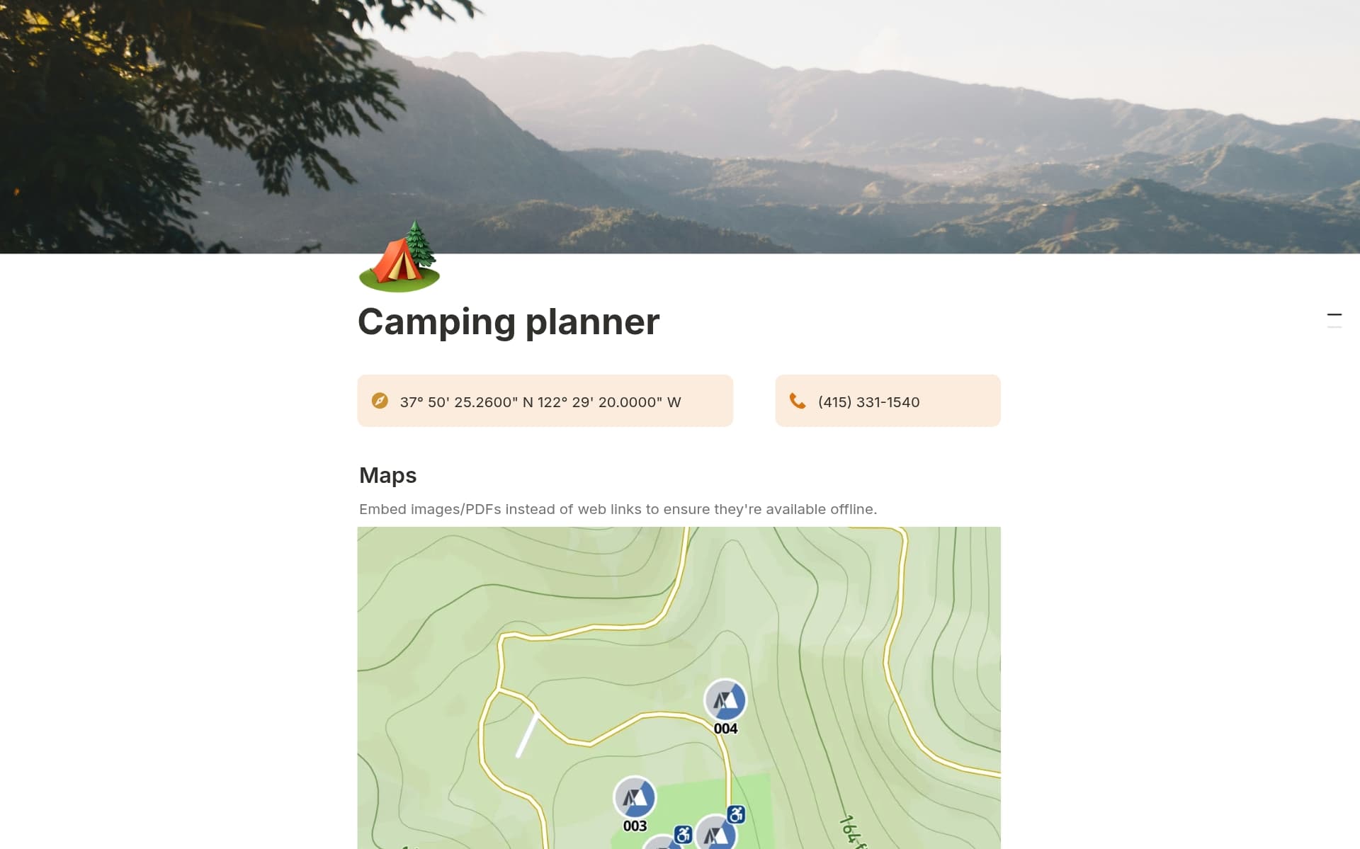 Ảnh chụp bộ sưu tập Your digital detox playground do Notion tạo